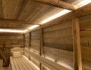 bild8 sauna reclaimed wood sauna bench lighting wellness facility construction aqua fun kirchlengern fire ice sauna group