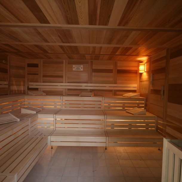picture sauna old wood rustic stove kw bench system construction wellness donaubadn new ulm fire ice sauna group