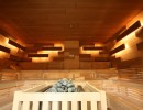 foto finnische sauna ofen holz indirekte beleuchtung anlagenbau anlagenplanung wellness spa sauna projekt elements muenchen fire u ice wellness spa group gmbh