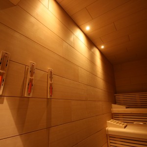 photo finnish sauna wooden thermometer lighting plant construction plant planning wellness spa sauna project elements munich fire and ice wellness spa group gmbh