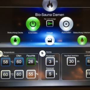 photo bio sauna control display configuration plant construction plant planning wellness spa sauna project elements muenchen fire and ice wellness spa group gmbh